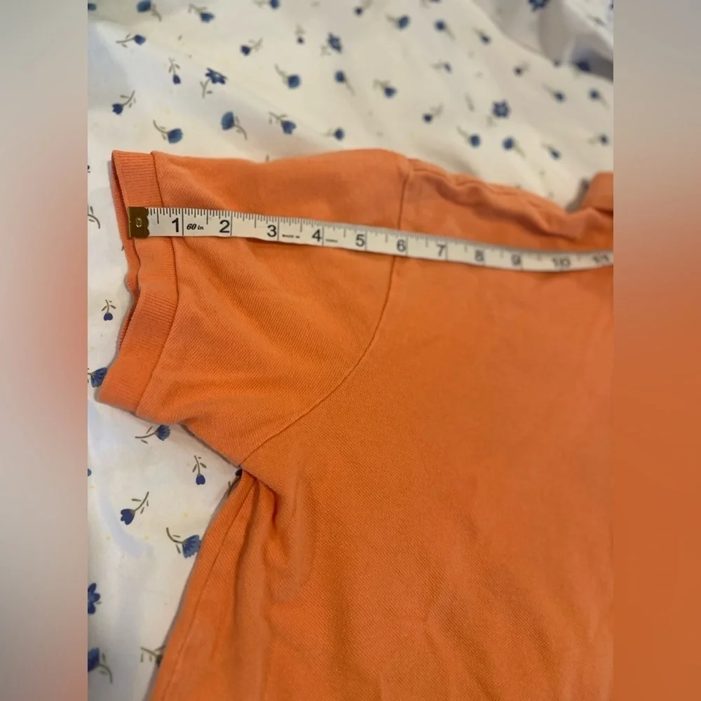 Vintage 90s Mens Size: M Classic Cotton Polo Ralph Lauren Shirt Orange